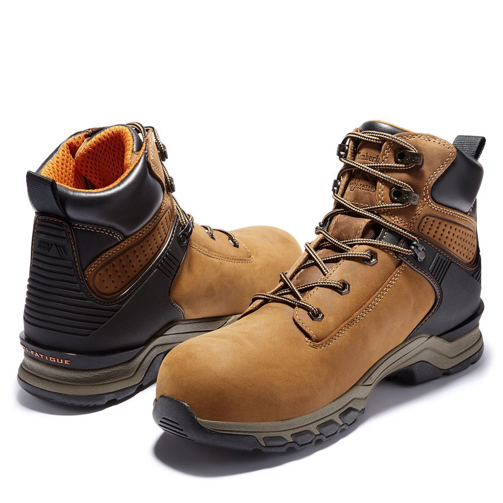 Bocanci De Muncă Timberland Barbati Maro/Negrii - Pro® Hypercharge 6\" Comp Toe - Romania - UOABJW832